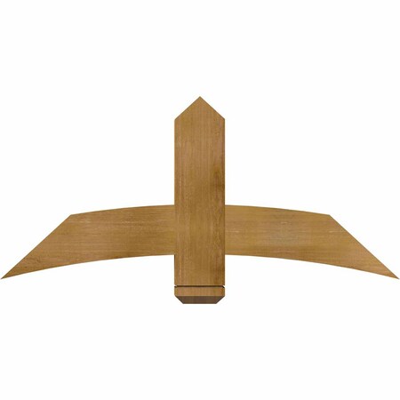 Ekena Millwork Bellingham Rough Sawn Timber Gable Bracket, Western Red Cedar, 48"W x 22"H x 4"D x 6"F, 11/12 Pitch GBW048X22X0406BEL00RWR